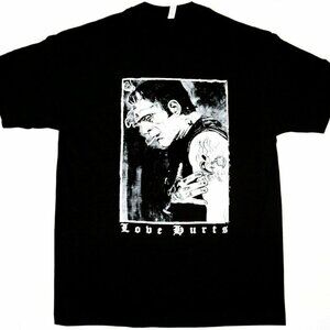 Frankenstein Love Hurts Graphic T-Shirt Vintage Rockabilly Psychobilly Tee 84